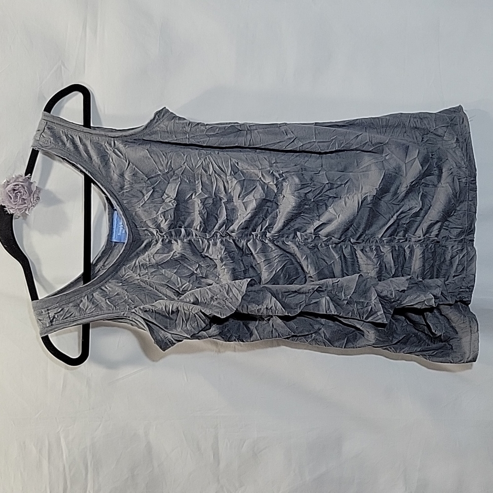 Simply Vera VERAWANG crinkle tank top petite medium PM